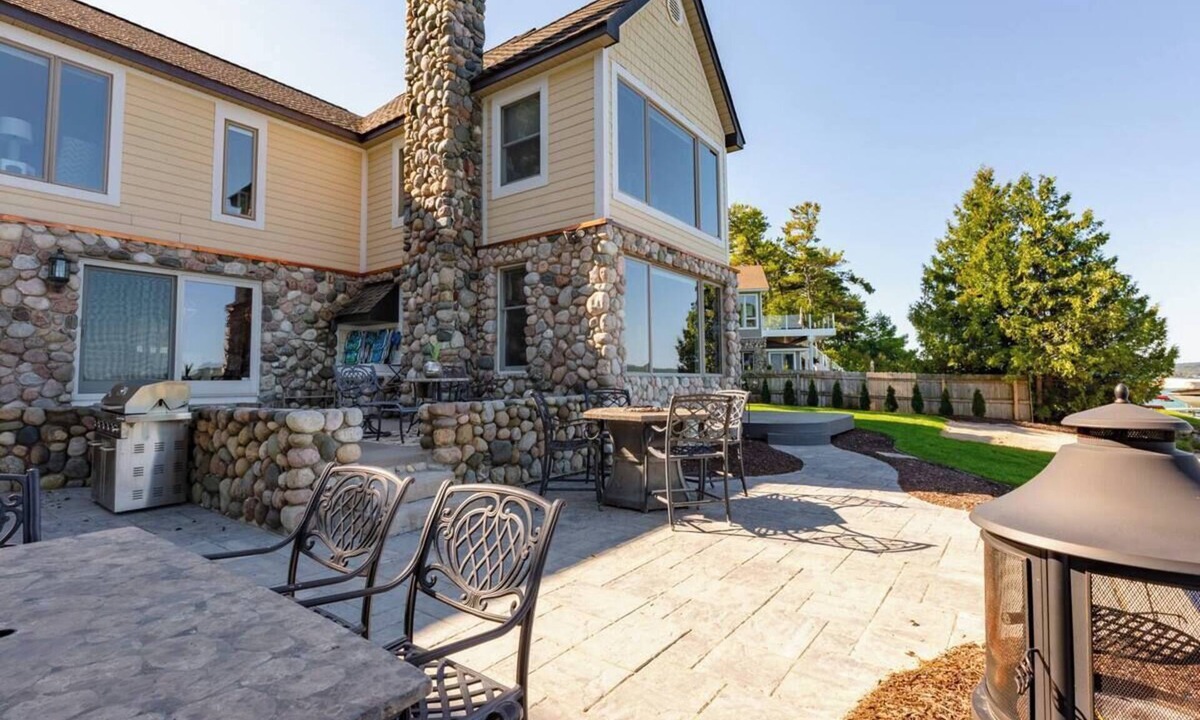 Suttons Bay House | Beautiful Beach Front Home on Suttons Bay w/Sunset Views. Sleeps 10.