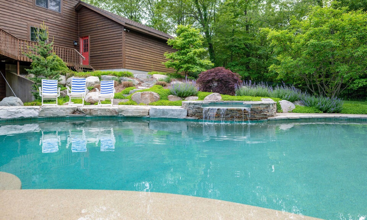 Holland House | Beautiful home with pool one mile from Lake Michigan beach