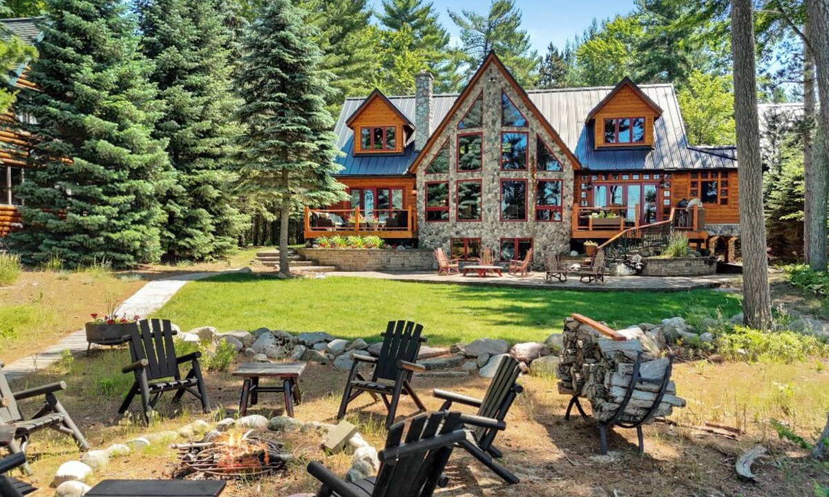 Higgins Lake Cottage | BRAND NEW LISTING Whispering Pines Lodge ON Higgins Lake, beautiful sunsets!