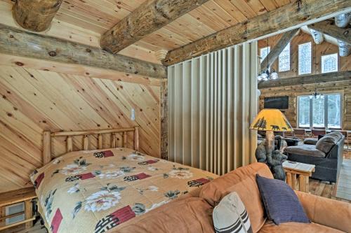 Tustin House | Custom Log Cabin w/Deck & 45 Acres By Pine River!