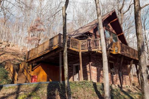 Johnson City House | Forest Chalet Retreat Minutes from Downtown 4 bed