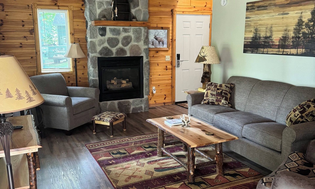 Hillman Cabin | Golf Course Chalet Sleeps 10 Near Lakes 4-Season Northern MI