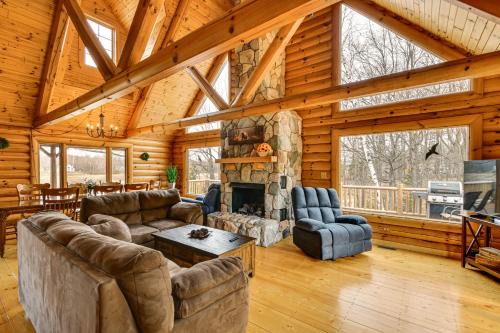 Hope House | Group Fun on Tittabawassee River! Large Log Cabin