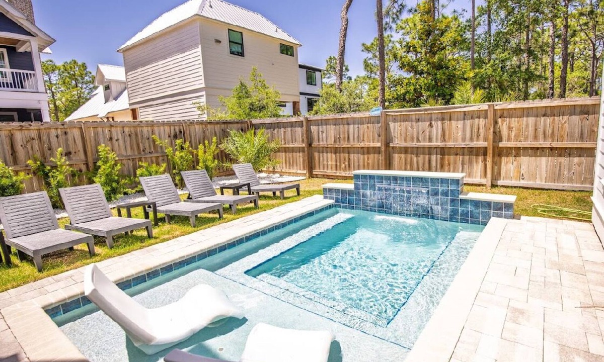 San Juan House | Juan Fine Day, Luxury Seagrove Beach Home w Heated Pool, Golf Cart & Bikes