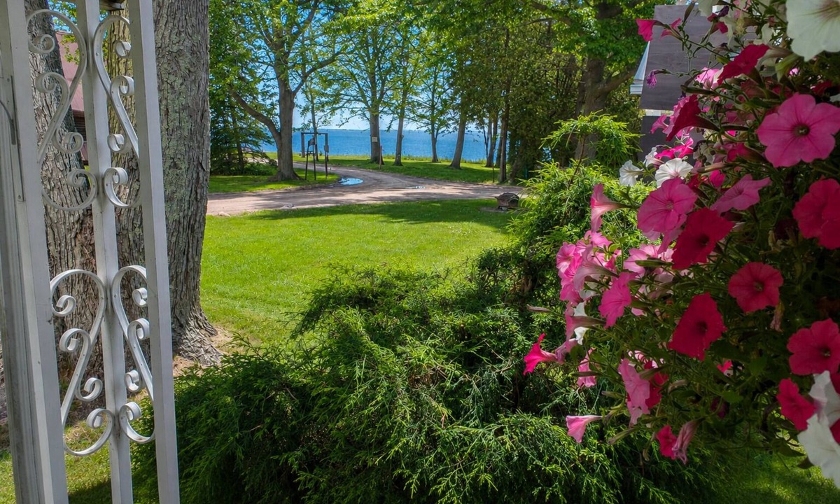 Lexington House | Lake Huron Views Large Porch Private Beach Access Sleeps 8 Dogs OK