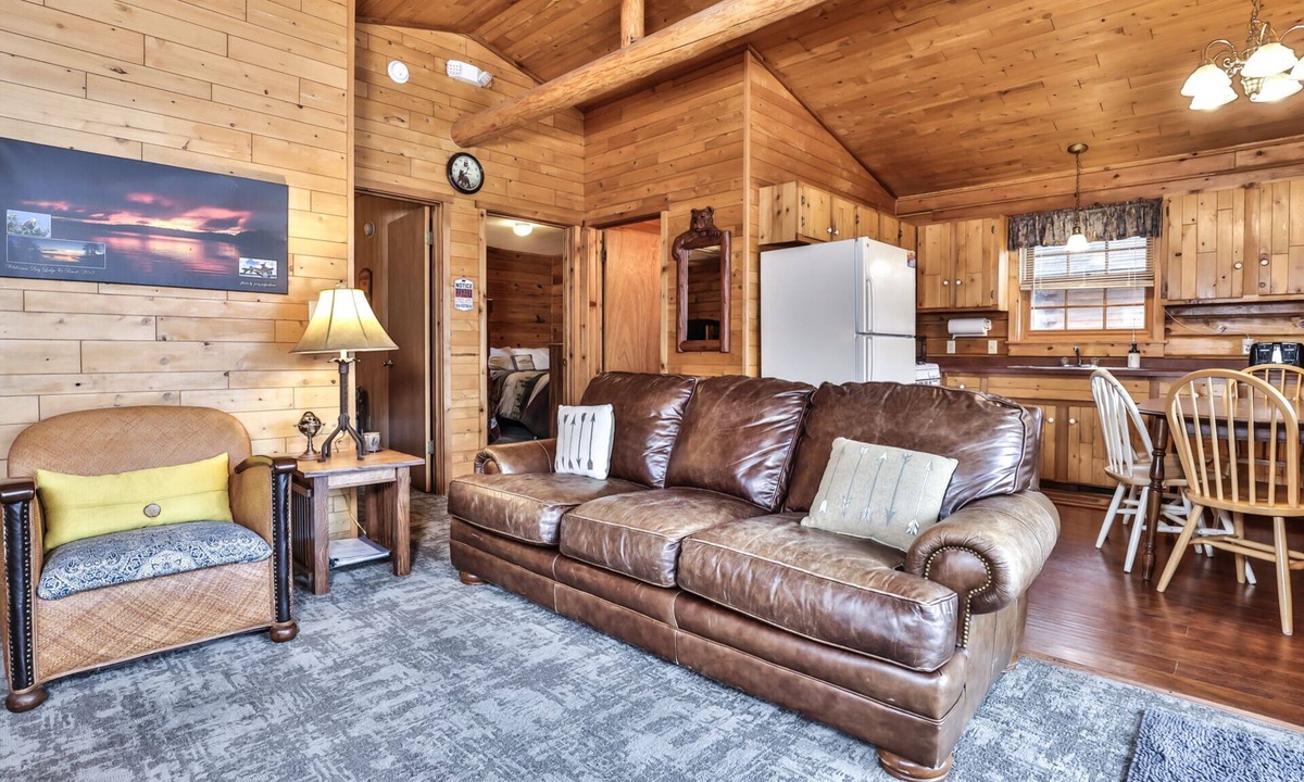 Watersmeet Cabin | Lakeside wilderness resort cabin with dock, fire pit, on-site store, bait shop!