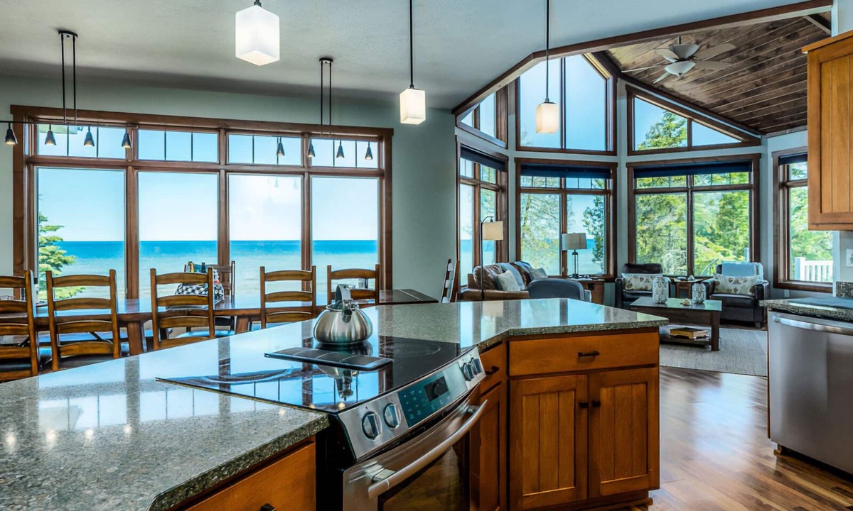 Baileys Harbor House | Luxury lakefront home - 6 BRs, kids, pets, EVs, elevator - family celebrations