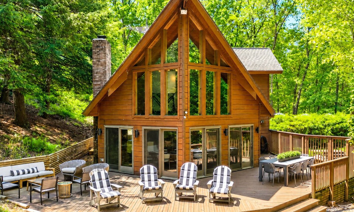 Bridgman House | Luxury Southwest Michigan Retreat With Private Pool + Beach Access on Lake MI