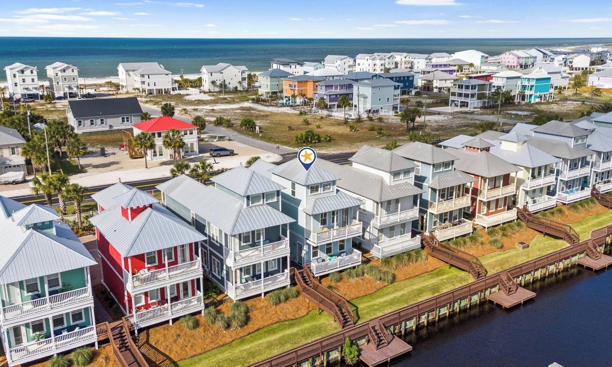 Waterside Village House | Mexico Beach - Beach House Gem with Gulf View, Golf Cart, Beach, Double Balcony