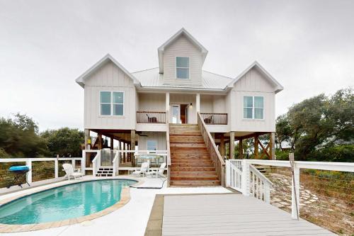 Surf Side Shores House | Newly-Built Coastal Oasis with Ocean Views Deck Central AC & WiFi - Dogs OK