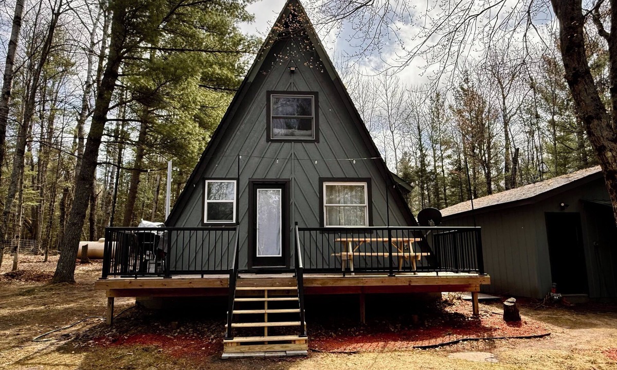 Grayling Cabin | Northern MI Secluded A-Frame Cabin: Getaway, ORVs, Fishing, Projector, Golf, EV