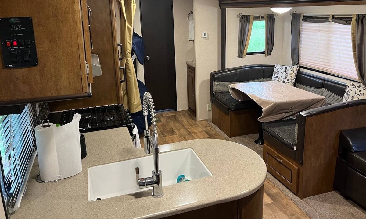 Washington Island House | Quiet island camping! Family sized camper with updated appliances!