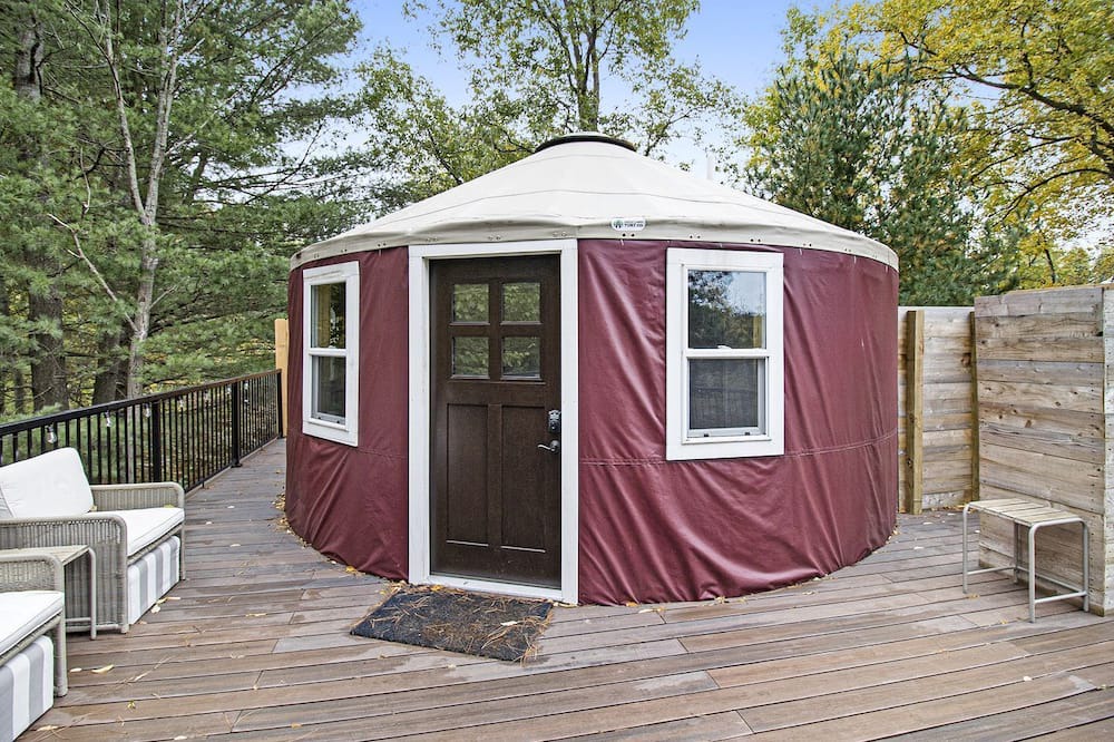 Sears Cabin | Secluded Glamping Yurt with Scenic Wilderness Views near Sears, Michigan