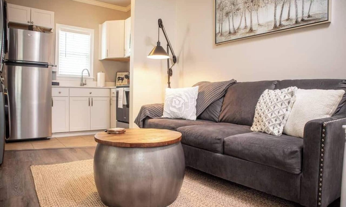 Montgomery Apartment | Trade hotel hallways for quiet streets, historic charm, and evenings that finally slow down.