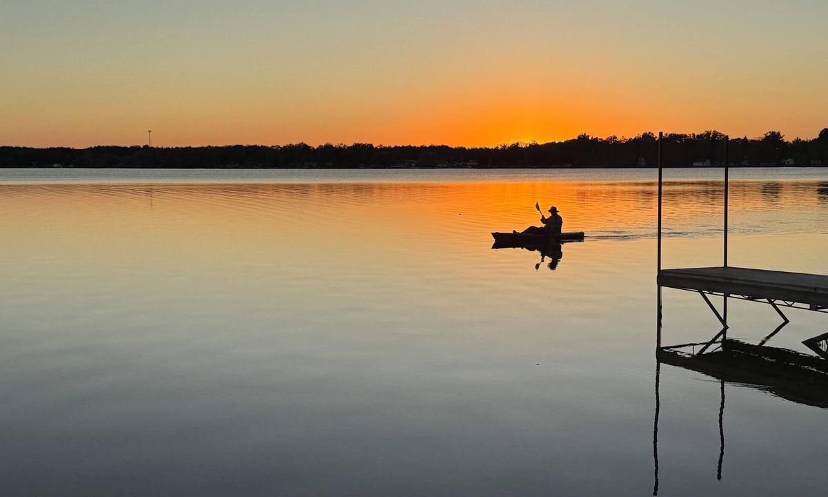 Carp Lake Cabin | Waterfront Cabin on Paradise Lake near Mackinaw City. downtown & ferry docks.