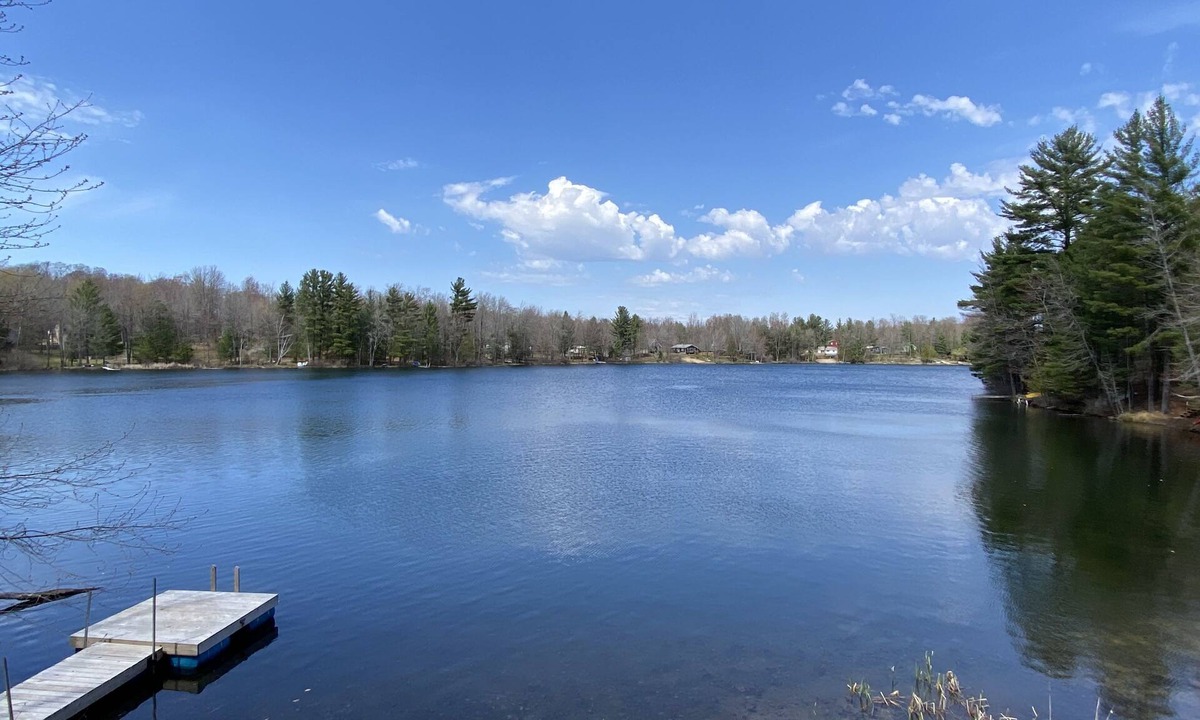 South Boardman House | Waterfront home on Perch Lake outside Traverse City. Hot tub. Pool table.