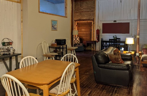 Goodman Apartment | 3BR 1.5 BA Industrial loft in historic building on ATV trails