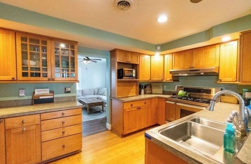 Mitiwanga Cottage | 4BR Lakefront Getaway! Sunset Views, Private Community Beach, Cozy Back Porch