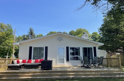 Onaway House | 5 Bedroom Waterfront Home/Private Beach on Beautiful Black Lake Pure Michigan!