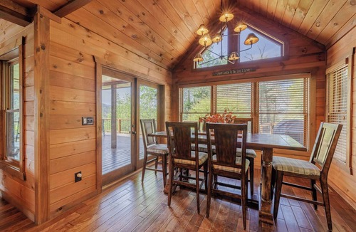 Blue Ridge Cabin | Above the Clouds: Summer Mountain Cabin with Hot Tub & Fireplace
