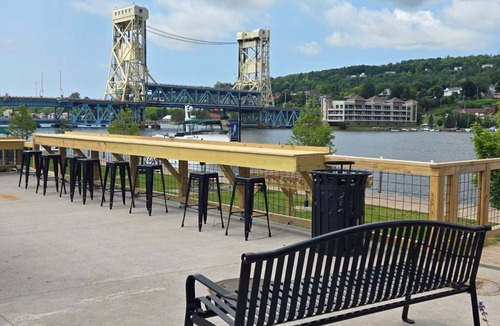 Houghton Apartment | Along Portage Canal/Downtown: Bridge views, walking path and near MTU