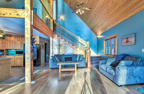 Gilford House | Anchors Away - Waterfront Saginaw Bay Retreat w/Boat dock & Yard!
