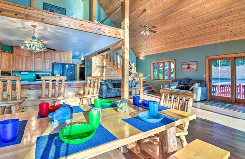 Gilford House | Anchors Away - Waterfront Saginaw Bay Retreat w/Boat dock & Yard!