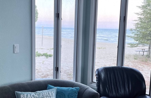 Harrisville House | Beachfront Home on Lake Huron, clean sandy beach. Book now for Fall or summer!