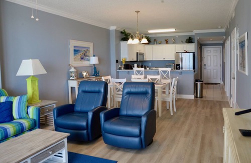 West Panama City Beach Condo | Beautiful Views From Large 6th Floor Balcony at Emerald Isle Resort