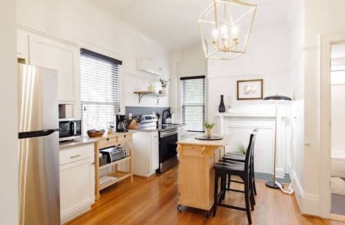 Crestline Heights Apartment | Black Velvet King Suite in Beautiful Highland Park
