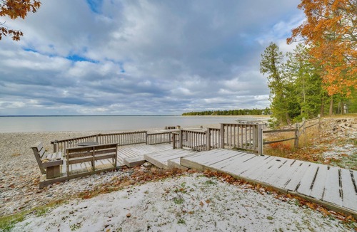 Alpena Cottage | Breathtaking Sunsets: Lake Huron Beachfront Escape
