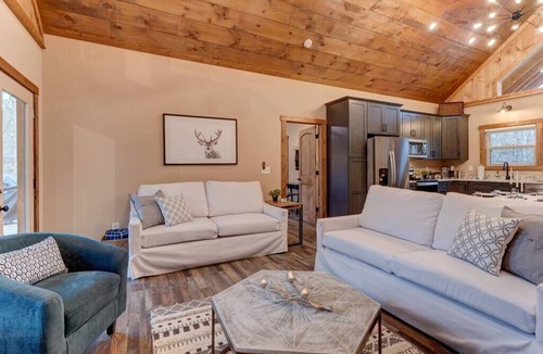 Ellijay Cabin | Bucks & Bourbon-Luxury– 3 King Beds Hot Tub Fire Pit Game & Movie Rooms