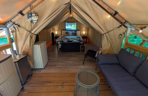 Coalmont RV Rental | Canvas Glamping Tent On 18 Acres Near State Parks, Trails, and Waterfalls