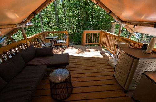 Coalmont RV Rental | Canvas Glamping Tent On 18 Acres Near State Parks, Trails, and Waterfalls