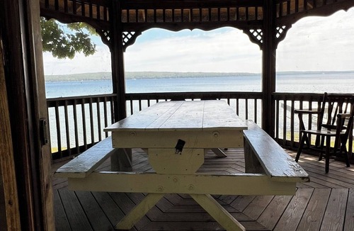Herron Cabin | Charming 2-bedroom cabin sits on 2.5 acres on Hubbard Lake.