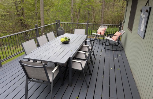 Bridgman House | Charming home on 5 acres of forest with 2 patios, minutes away from town/beach