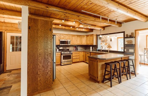 Sault Ste. Marie House | Country Living Custom Built Log Home with Hot Tub and Sauna