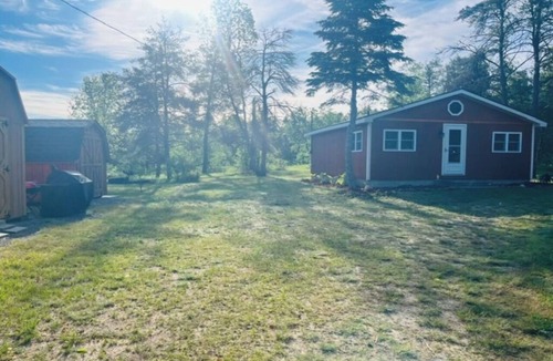Grayling Cabin | Cozy 2-bedroom cabin in Grayling with Ausable Holy Waters at the road end.