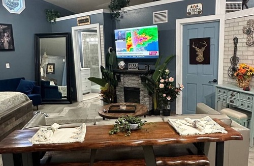 Idlewild Cabin | Cozy cabin in Historic Idlewild with WiFi, AC, & access to the snowmobile trail.