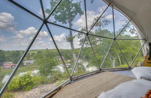 Rogersville Apartment | Creekside Glamping Dome in Rogersville w/Patio