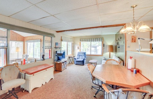 Gould City House | Dock & Fire Pit: Lakefront Cottage in Gould City!