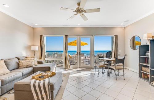 White Sands House | Dog-friendly beachfront dream with a wet bar & two furnished balconies