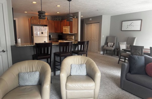 Traverse City House | Downtown Traverse City condo with balcony. Walk to everything. A/C.