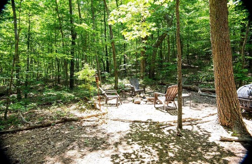 Trenton RV Rental | Enchanting Glamping Tent with Hammock & Fire Pit Escape in Rising Fawn, Georgia