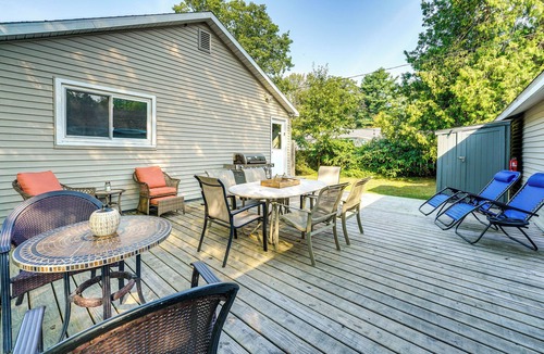 Ludington House | Game Room, Fire Pit! Family Home By Lake Michigan