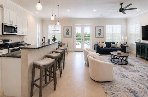 Villa Lago House | Golf Cart ☀️ *Heated Pool | Golf Course & Lake View | 3400 sq ft | 4bd ☀️ Beach Gear