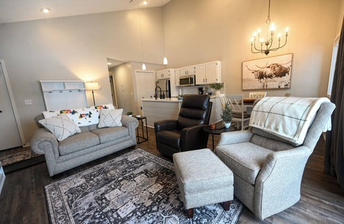 Mancelona Condo | Golf-Lakes-outdoor pool-Summer fun at this beautiful condo sleeps 6! Fireplace
