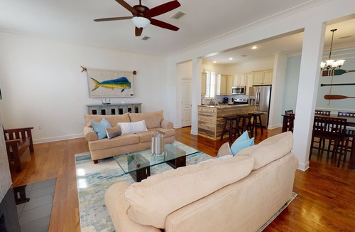 Orange Beach House | Gorgeous Home on Cotton Bayou in Gated Community across from the Beach!