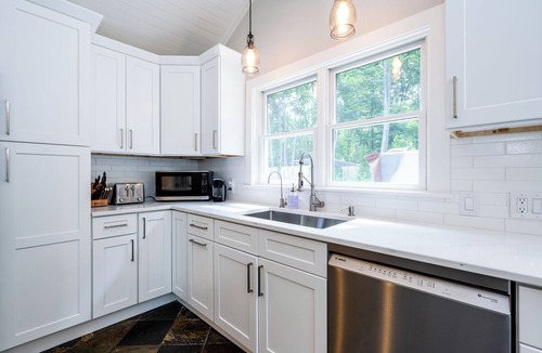 Harbert House | Harbert Hideaway - A 4 min walk to the beach with private pool and hot tub.
