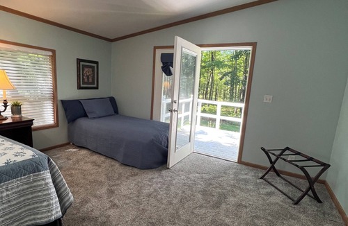 West Branch House | Heated indoor pool awaits! RIDE REST RELAX with family and friends